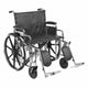Complete Medical Wheelchairs & Accessories Bariatric Wheelchair Rem Desk Arms, 24" Wide, Elev Legrests