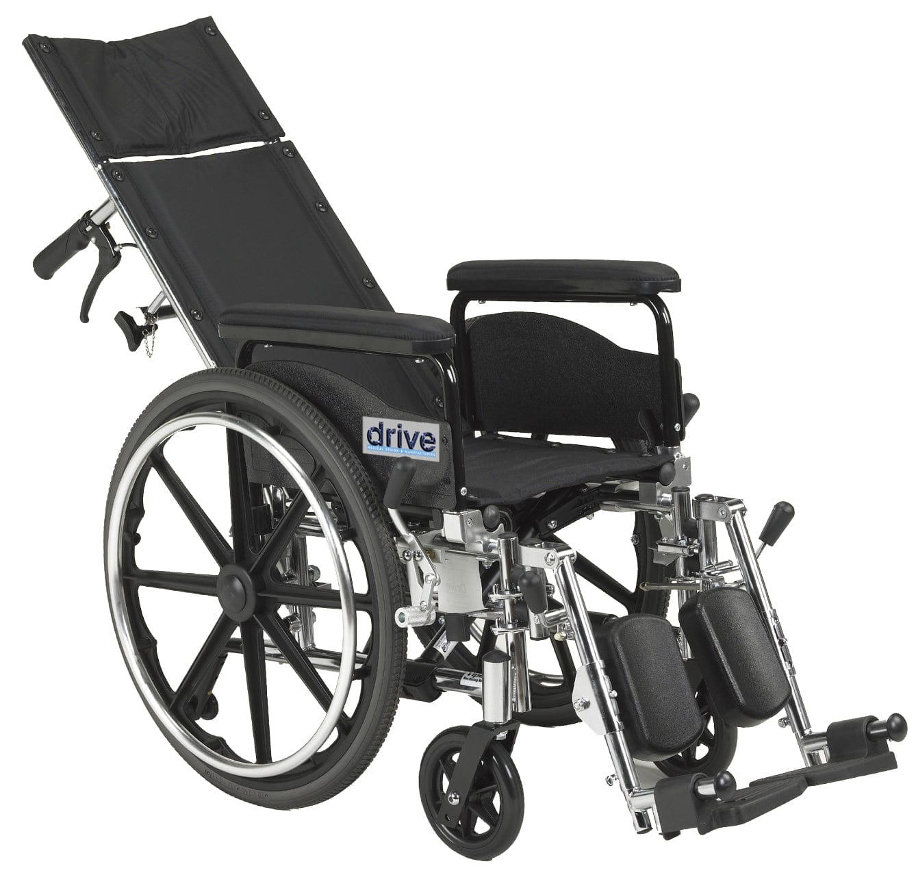 Complete Medical Wheelchairs & Accessories Viper GT,18"Recl,Flip Back Rem Full Arms, SEL