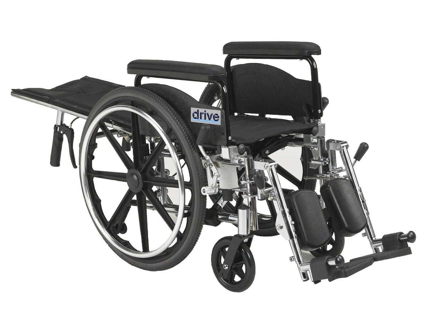 Complete Medical Wheelchairs & Accessories Viper GT,18"Recl,Flip Back Rem Full Arms, SEL