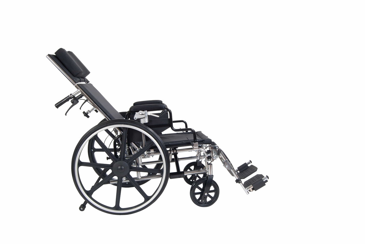Complete Medical Wheelchairs & Accessories Viper Plus Reclining W/C 18" Adj Hgt Flip Full Arms, SEL