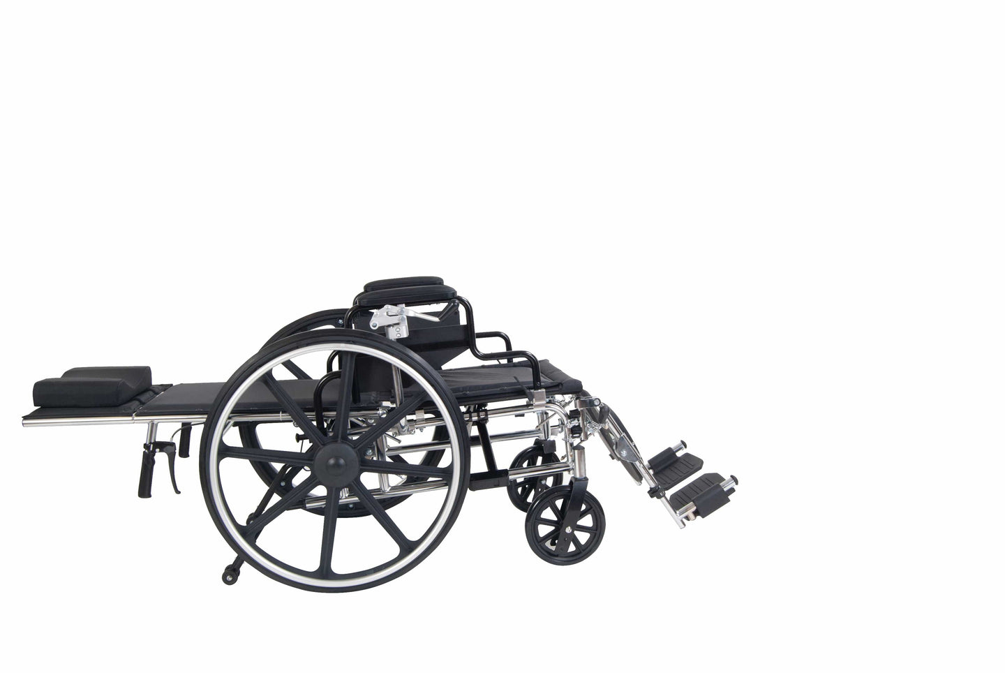 Complete Medical Wheelchairs & Accessories Viper Plus Reclining W/C 18" Adj Hgt Flip Full Arms, SEL