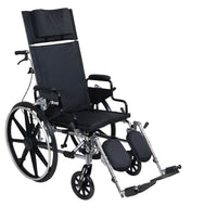 Complete Medical Wheelchairs & Accessories Viper Plus Reclining W/C 20" Flip-Back, Rem Full Arms