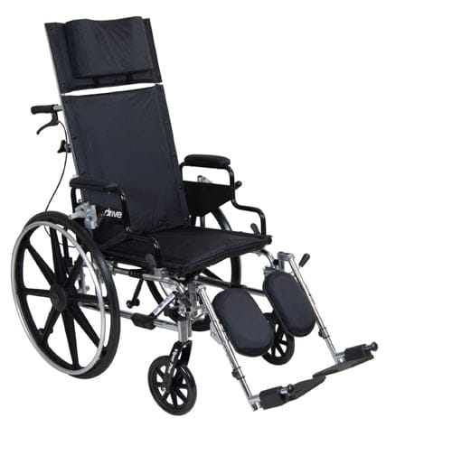 Complete Medical Wheelchairs & Accessories Viper Plus Reclining W/C 20" Flip-Back, Rem Full Arms