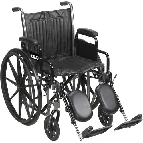 Complete Medical Wheelchairs & Accessories Wheelchair Econ Rem Full Arms 20" w/ Swing-Away Footrests