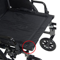 Complete Medical Wheelchairs & Accessories Cruiser X4 W/C 20" w/SF & Ht Adj Flip-Back Desk Arms