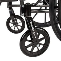 Complete Medical Wheelchairs & Accessories Cruiser X4 W/C 20" w/SF & Ht Adj Flip-Back Desk Arms