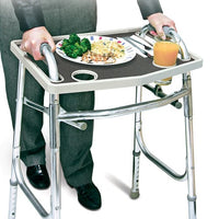 Complete Medical Mobility Products Walker Tray w/ Grip Mat Gray - Gray