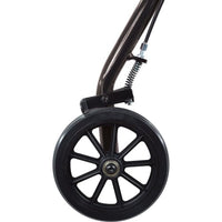 Complete Medical Mobility Products Aluminum Rollator w/Loop Brake Black, 4-Wheel