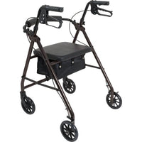 Complete Medical Mobility Products Aluminum Rollator w/Loop Brake Black, 4-Wheel