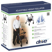 Complete Medical Mobility Products Rollator Aluminum w/Adj. Seat Height Blue