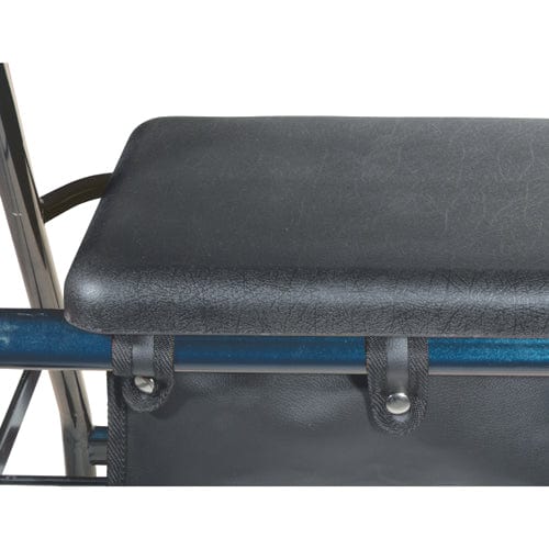 Rollator 4-Wheel with Pouch & Padded Seat Black - Drive