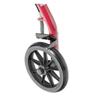 Complete Medical Mobility Products Rollator 4-Wheel with Pouch & Padded Seat Red - Drive