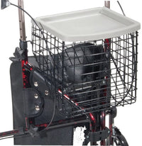 Complete Medical Mobility Products Rollator 3-Wheeled w/Pouch & Basket Loop Brake -Flame Red