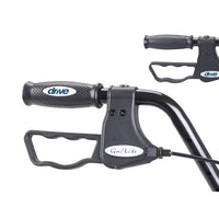 Complete Medical Mobility Products Rollator Oversize With Loop Bk Blue Bariatric Steel/10215BL-1