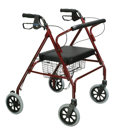 Complete Medical Mobility Products Rollator Oversize With Loop Bk Blue Bariatric Steel/10215BL-1