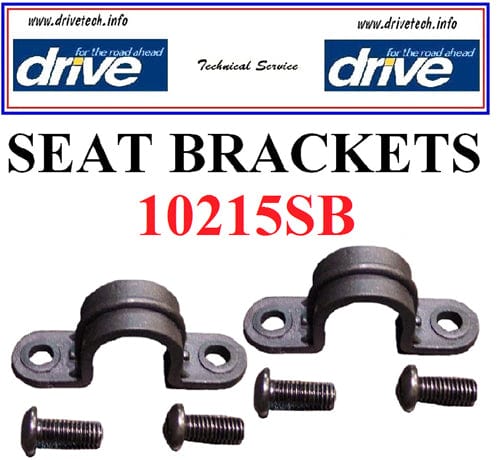 Complete Medical Mobility Products Seat Brackets (3) and Hardware for 11053A/B Rollators