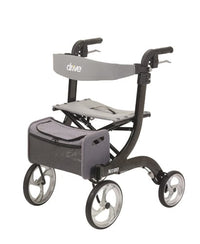 Complete Medical Mobility Products Nitro Rollator, Black with 10" Casters