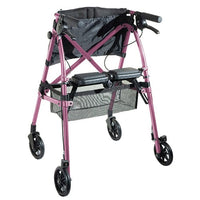 Complete Medical Mobility Products Wonder Rollator Regal Rose