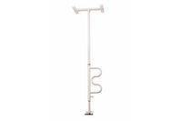 Complete Medical Aids to Daily Living Bathtub Security Pole & Curve Grab Bar White
