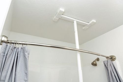 Complete Medical Aids to Daily Living Bathtub Security Pole & Curve Grab Bar White