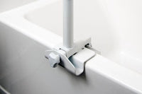 Complete Medical Aids to Daily Living Bathtub Security Pole & Curve Grab Bar White