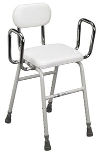 Complete Medical Aids to Daily Living Kitchen (All-Purpose) Stool w/Adjustable Arms