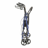 Drive Medical Rollators & Walkers 4 Wheel Rollator drive™ Blue Adjustable Height / Folding Steel Frame