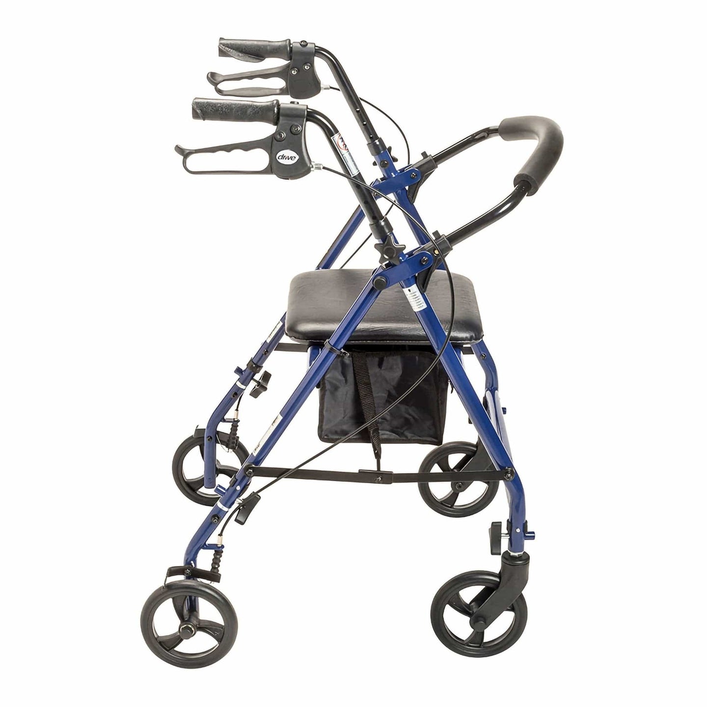 Drive Medical Rollators & Walkers 4 Wheel Rollator drive™ Blue Adjustable Height / Folding Steel Frame