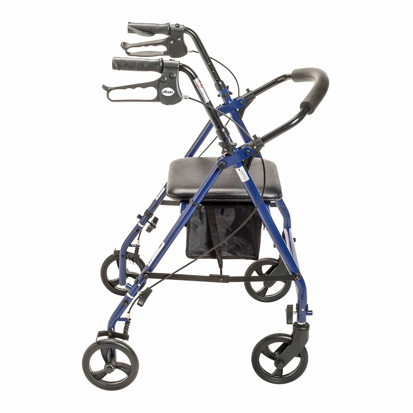 Drive Medical Rollators & Walkers 4 Wheel Rollator drive™ Blue Adjustable Height / Folding Steel Frame