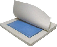 Complete Medical Wheelchairs & Accessories Molded Wheelchair Cushion General Use Gel/Foam 18x16x2"