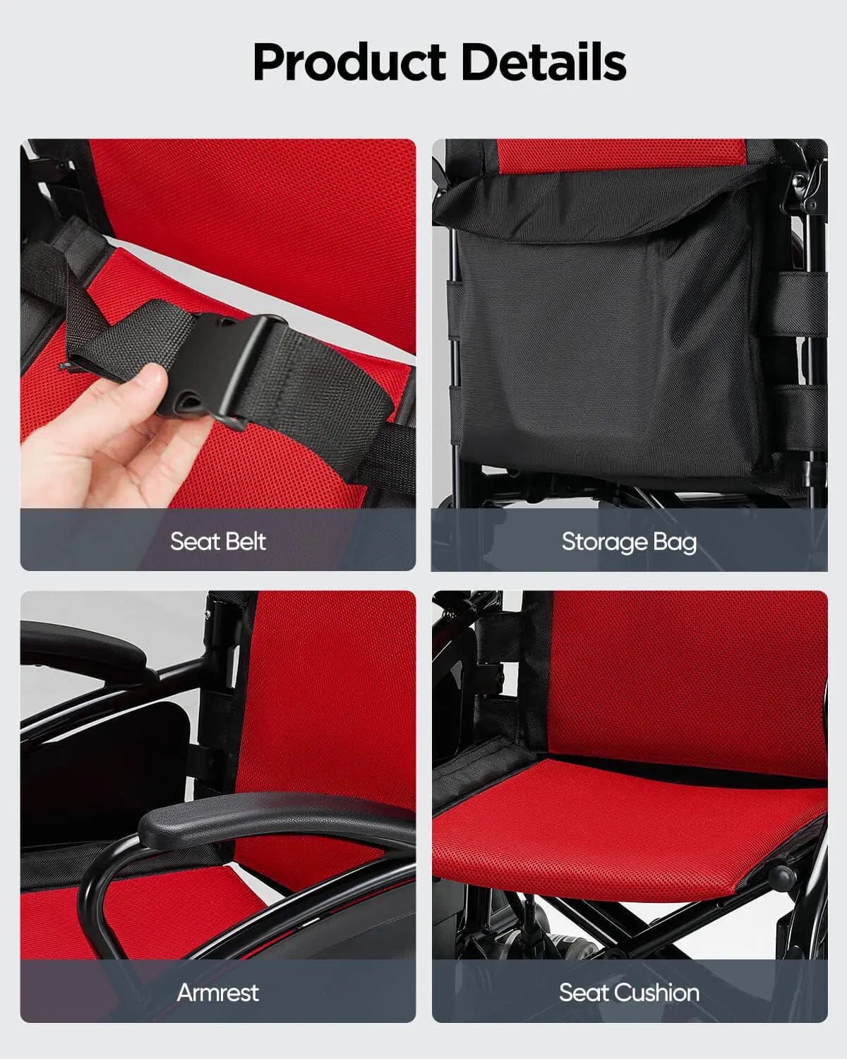 Fold & Travel Mobility accessibility equipment Powerful Electric Wheelchair W5213