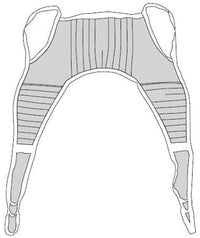 Complete Medical Mobility Products U-Sling Padded Polyester X-Large 45"x78" w/Head Support