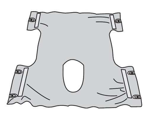 Complete Medical Mobility Products Sling - Polyester Mesh With Commode Opening