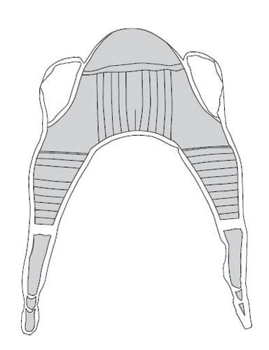 Complete Medical Mobility Products U-Sling Padded Polyester X-Large 45"x78" w/Head Support