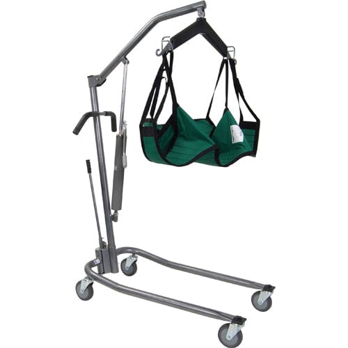 Complete Medical Mobility Products Patient Lift-Manual Silvr Vein w/6-Pt Cradle & Chains-Drive