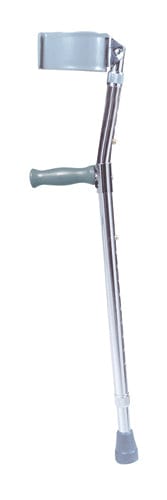 Complete Medical Mobility Products Forearm Crutch, Steel, Adult Bariatric, Pair