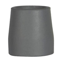 Complete Medical Mobility Products Univ Tips, Grey 1" Shaft - Pr. for Crutch, Walkers, Commodes
