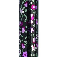 Complete Medical Mobility Products Folding Cane Pistol Grip, Adj. Black Floral, 33" - 37"