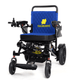 Fold and Travel Electric Wheelchair Black Frame, Blue Seat Premium Auto Folding Electric Wheelchair Fold And Travel Mobility Scooter Wheel Chair Powered Automated For Adults and Seniors