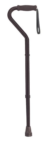 Complete Medical Mobility Products Bariatric H/D Offset Cane Alum Adjusts from 37"- 46" (Tall)