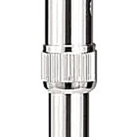 Complete Medical Mobility Products Cane Adj. Round Handle Silver w/Foam Comfort Grip