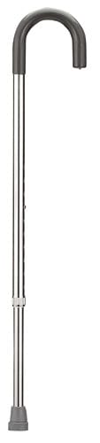 Complete Medical Mobility Products Aluminum Cane Silver Standard Handle Adjustable
