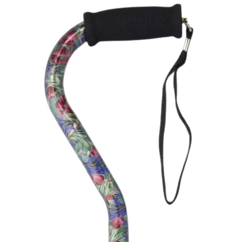 Complete Medical Mobility Products Offset Handle Aluminum Cane Color Canterbury (Each)