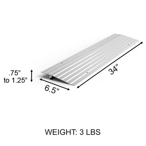 Complete Medical Wheelchairs & Accessories EZ Access Threshold Modular Entry Ramp 1"x6.5"x34"