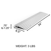 Complete Medical Wheelchairs & Accessories EZ Access Threshold Modular Entry Ramp 1"x6.5"x34"