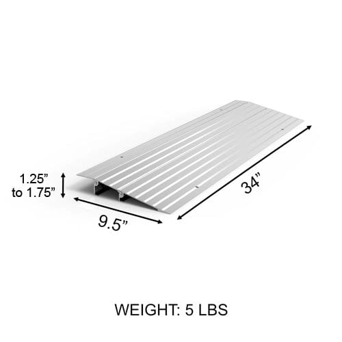 Complete Medical Wheelchairs & Accessories EZ Access Threshold Modular Entry Ramp 1-1/2"x 9-1/2"x34"