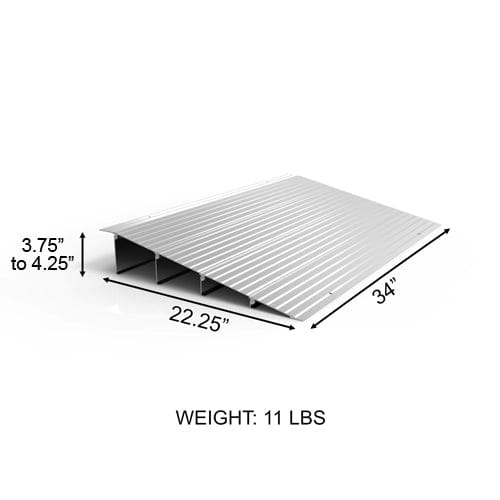 Complete Medical Wheelchairs & Accessories EZ Access Threshold Modular Entry Ramp 4"x22.25"x34"