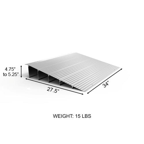 Complete Medical Wheelchairs & Accessories EZ Access Threshold Modular Entry Ramp 5"x27.5"x34"