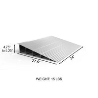Complete Medical Wheelchairs & Accessories EZ Access Threshold Modular Entry Ramp 5"x27.5"x34"