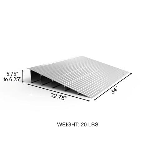 Complete Medical Wheelchairs & Accessories EZ Access Threshold Modular Entry Ramp 6"x32.75"x34"